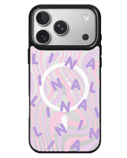 iPhone Rearguard MagSwap - Monogram 2.0 Ungu