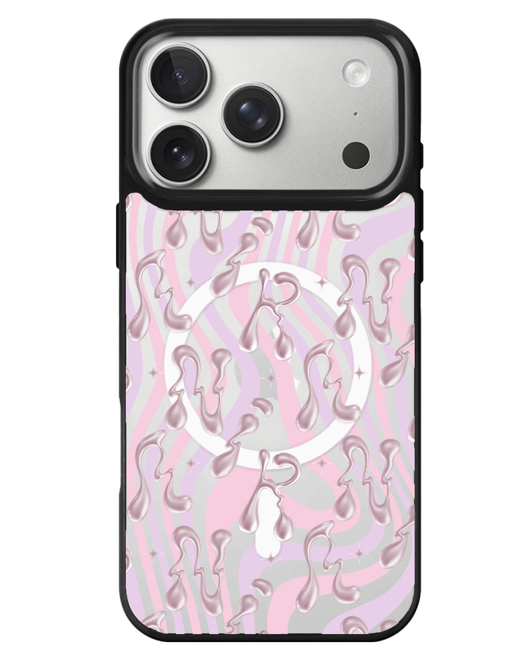 iPhone Rearguard MagSwap - Pink Chrome Monogram 2.0