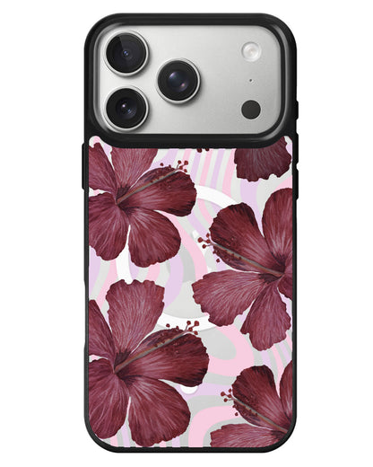 iPhone Rearguard MagSwap - Goth Hibiscus