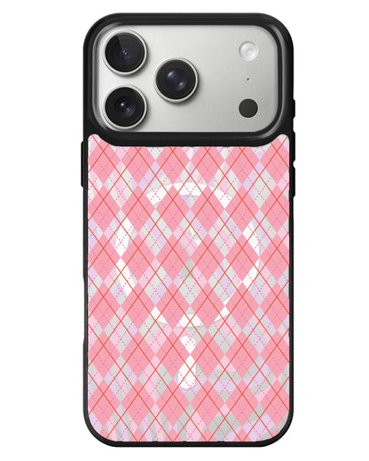 iPhone Rearguard MagSwap - Pink Argyle