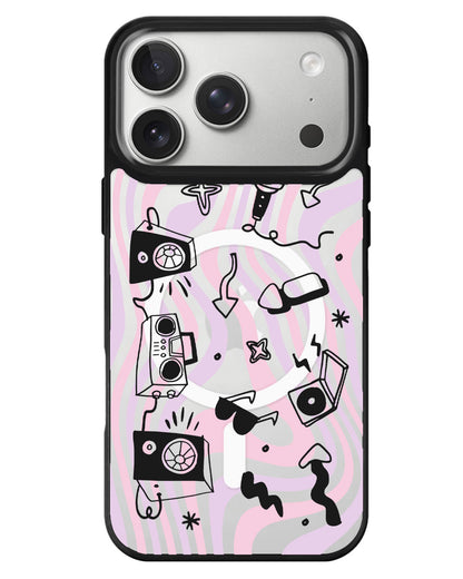 iPhone Rearguard MagSwap - Rock N Roll Black