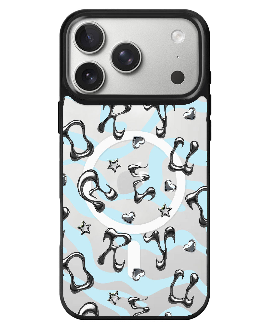 iPhone Rearguard MagSwap - Chrome Monogram 2.0
