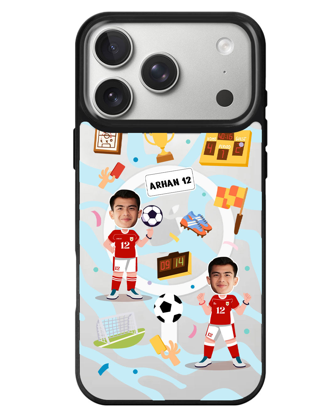 iPhone Rearguard MagSwap - Face Grid Dream Soccer