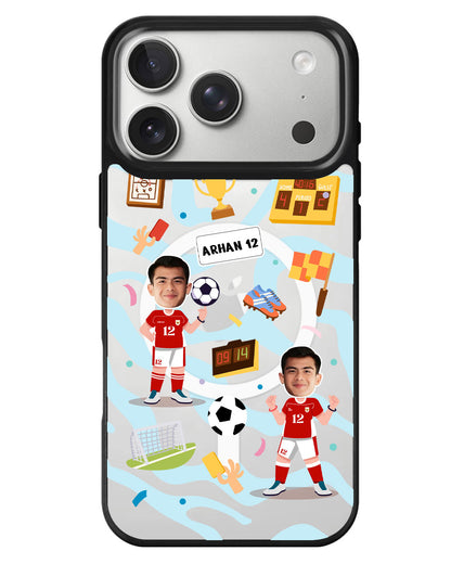 iPhone Rearguard MagSwap - Face Grid Dream Soccer
