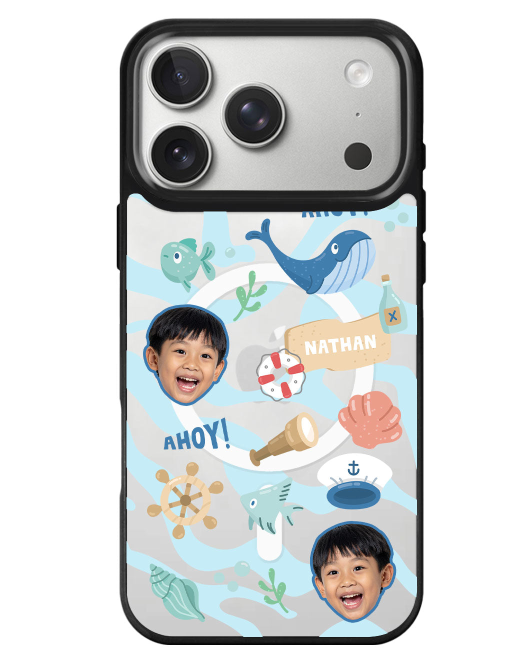 iPhone Rearguard MagSwap - Face Grid Sailor