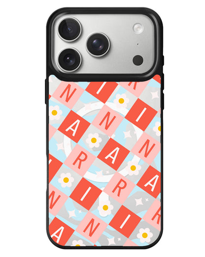 iPhone Rearguard MagSwap - Flower Grid Monogram 2.0