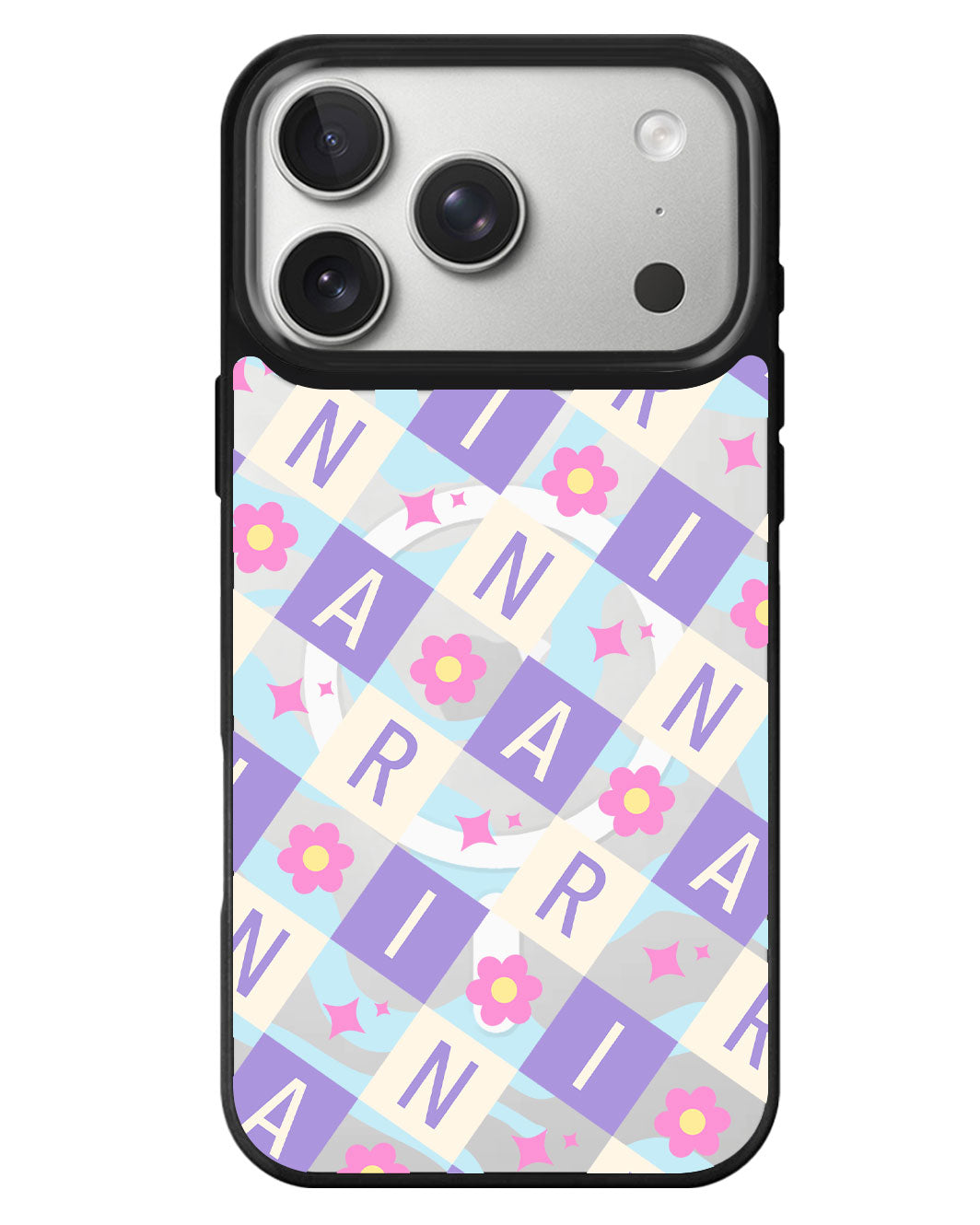iPhone Rearguard MagSwap - Flower Grid Monogram 3.0