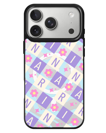 iPhone Rearguard MagSwap - Flower Grid Monogram 3.0