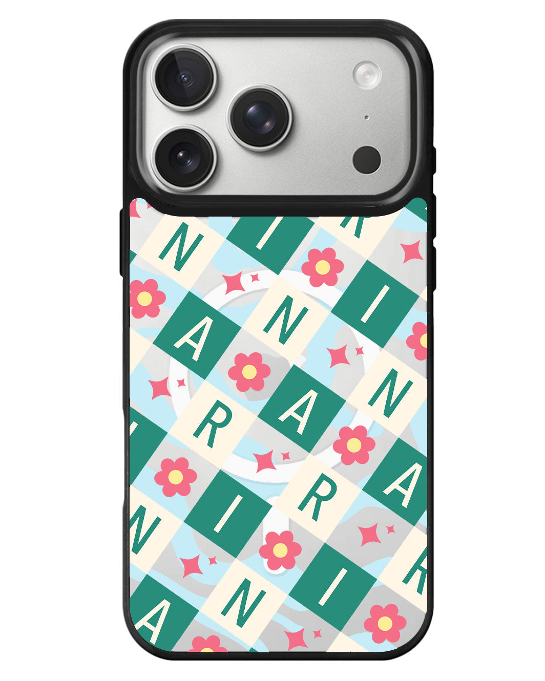 iPhone Rearguard MagSwap - Flower Grid Monogram 4.0