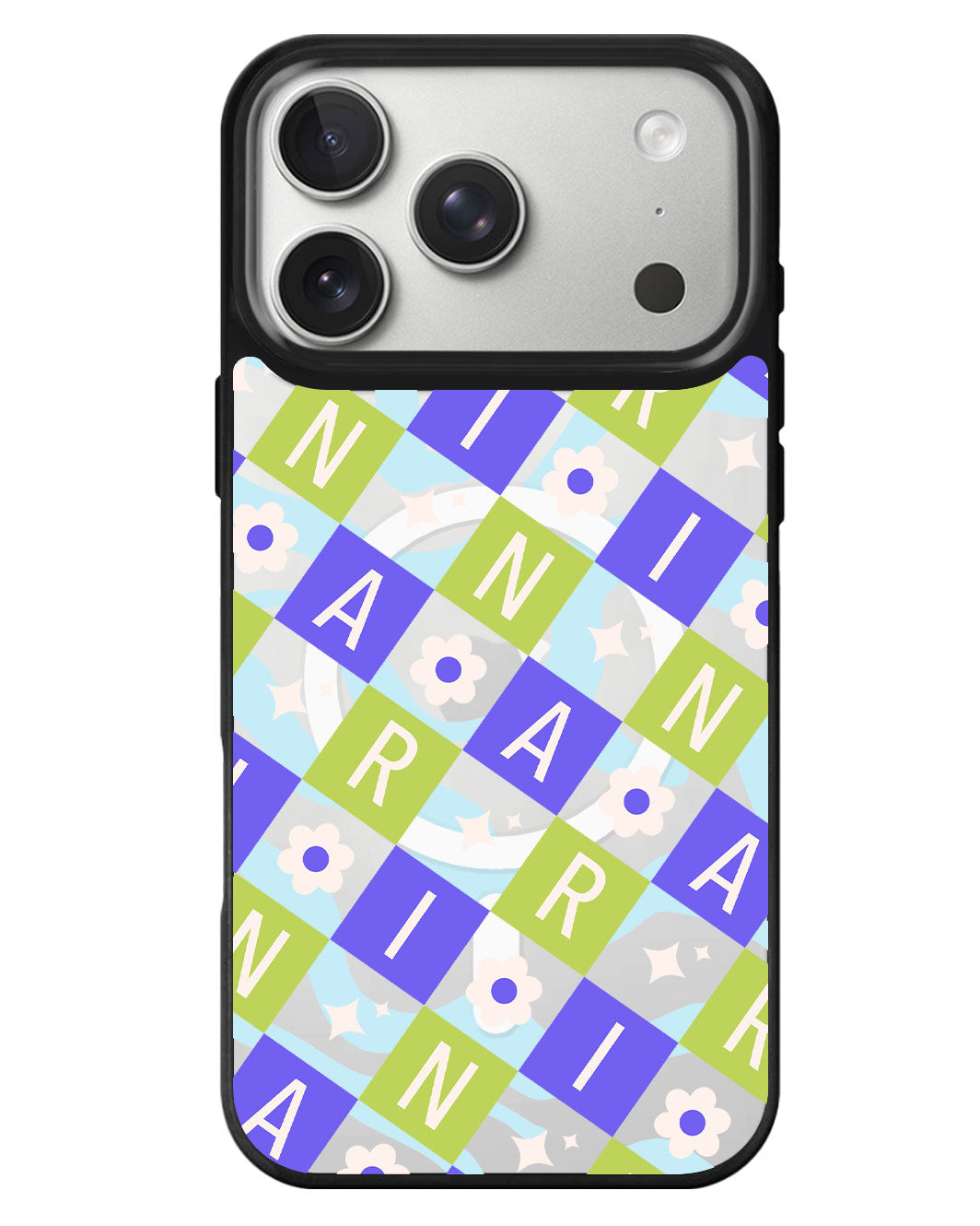 iPhone Rearguard MagSwap - Flower Grid Monogram 5.0
