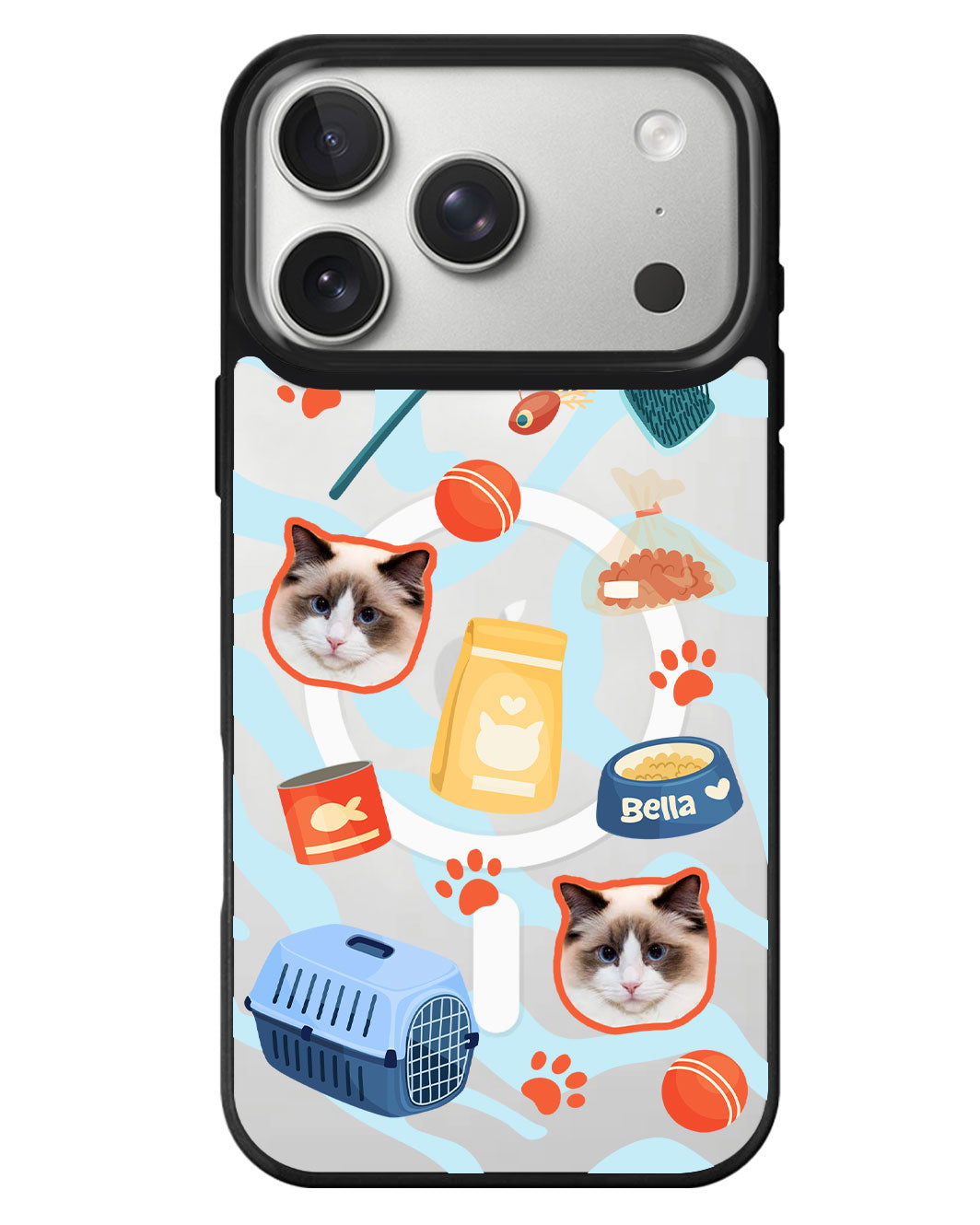 iPhone Rearguard MagSwap - Pet Grid Kitty Adventures