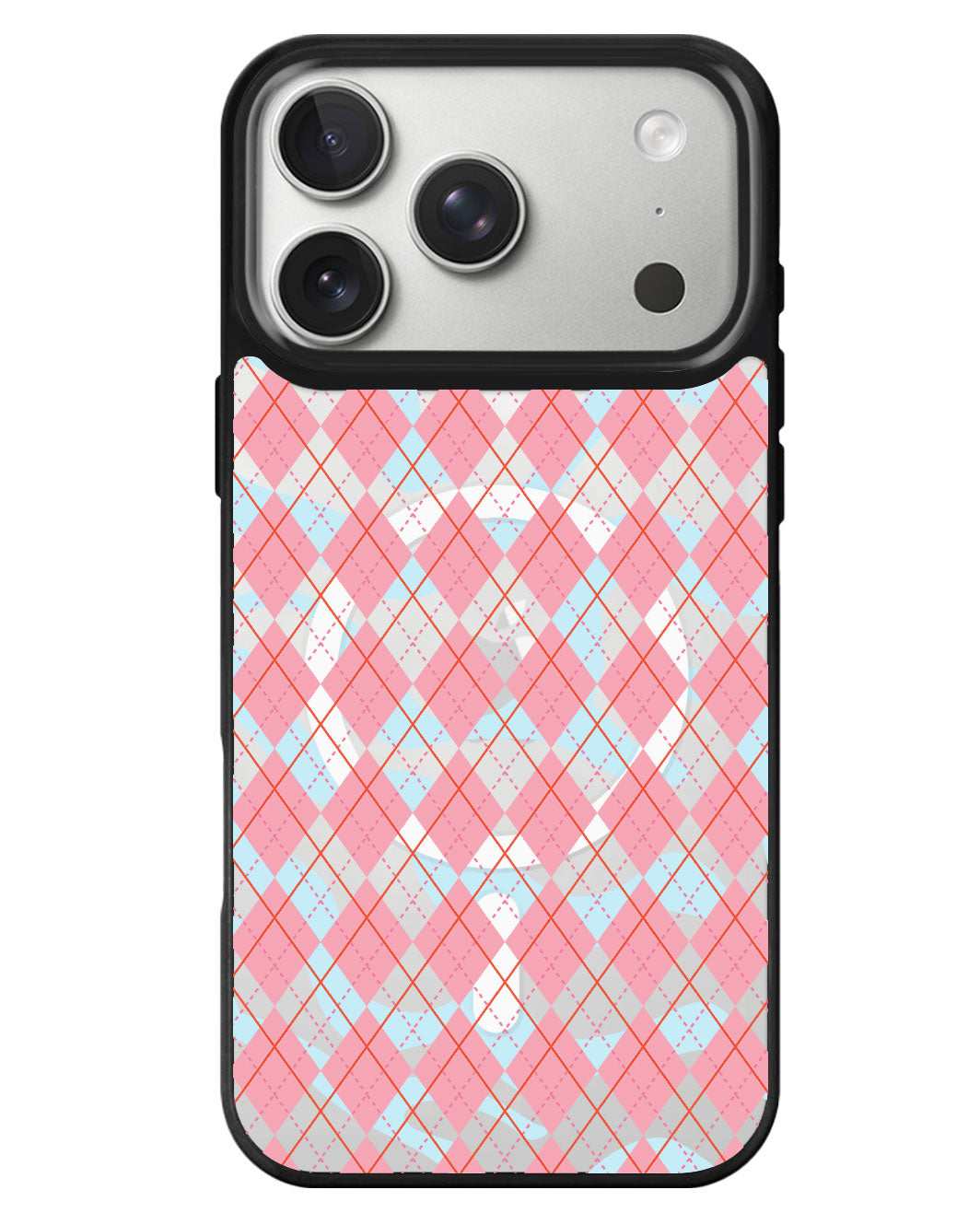 iPhone Rearguard MagSwap - Pink Argyle