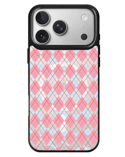 iPhone Rearguard MagSwap - Pink Argyle