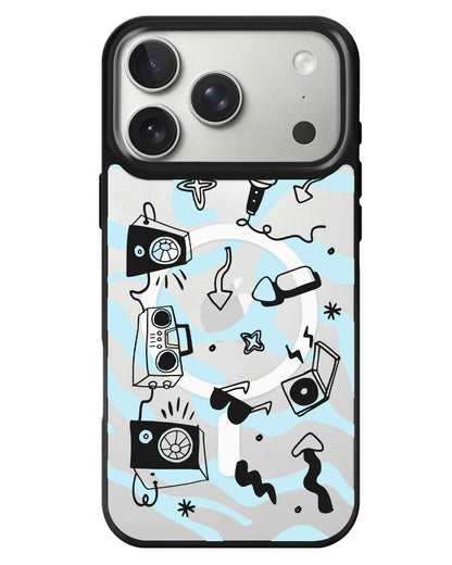 iPhone Rearguard MagSwap - Rock N Roll Black