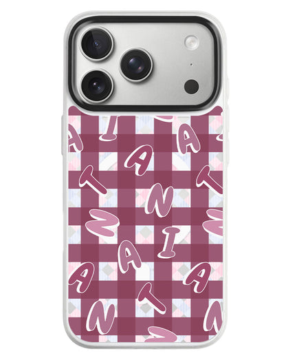 iPhone Rearguard MagSwap - Checkered Monogram 2.0