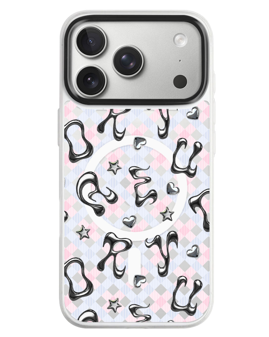 iPhone Rearguard MagSwap - Chrome Monogram 2.0