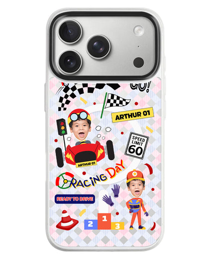 iPhone Rearguard MagSwap - Face Grid Dream Racer