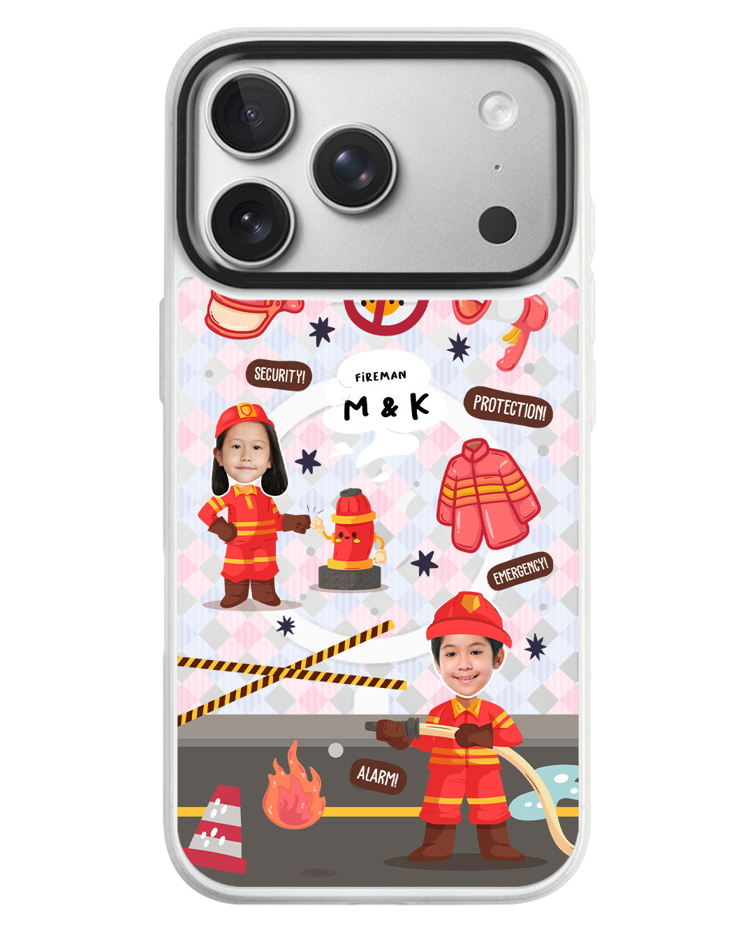 iPhone Rearguard MagSwap - Face Grid Dream Firefighter