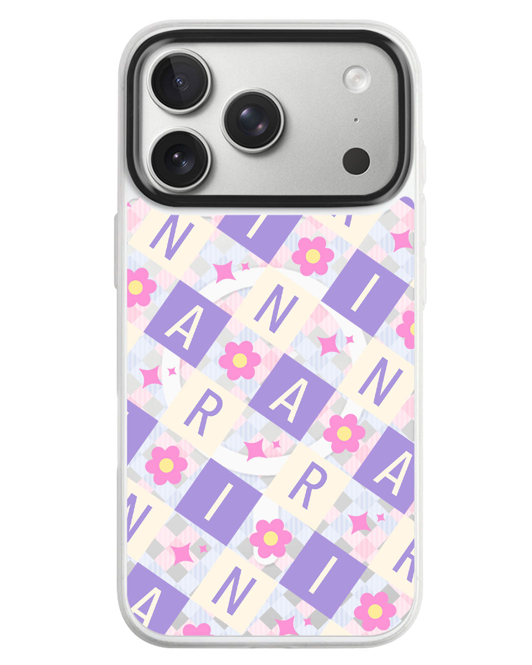 iPhone Rearguard MagSwap - Flower Grid Monogram 3.0