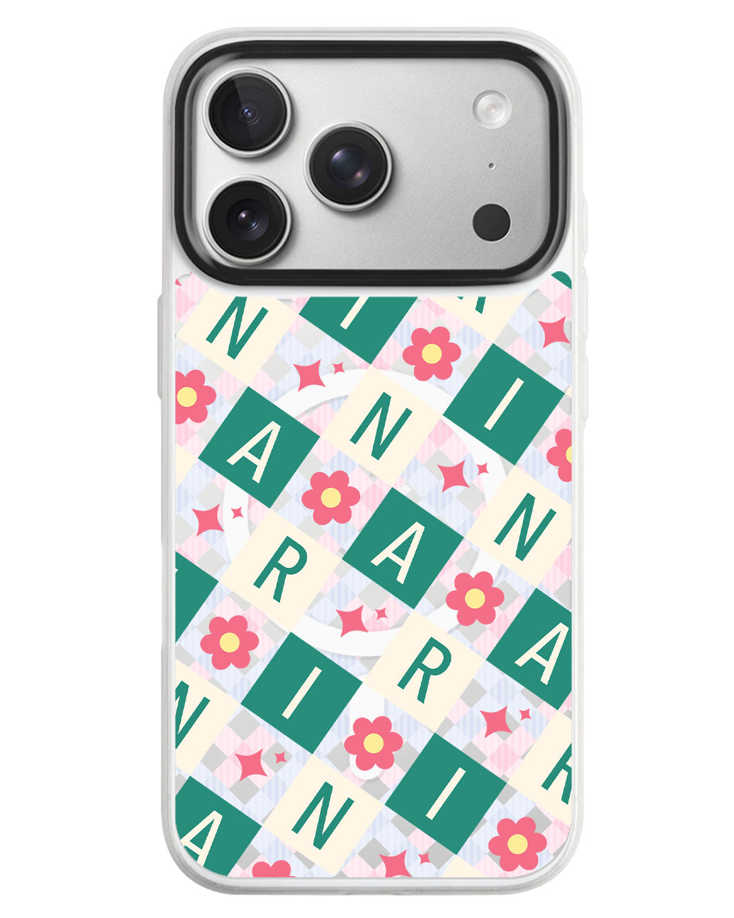 iPhone Rearguard MagSwap - Flower Grid Monogram 4.0