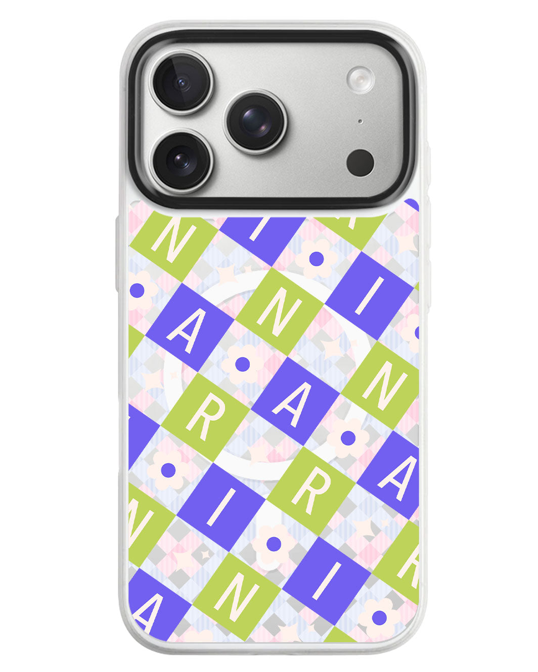 iPhone Rearguard MagSwap - Flower Grid Monogram 5.0