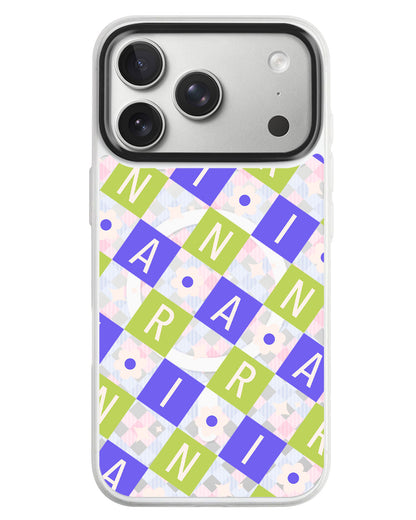 iPhone Rearguard MagSwap - Flower Grid Monogram 5.0