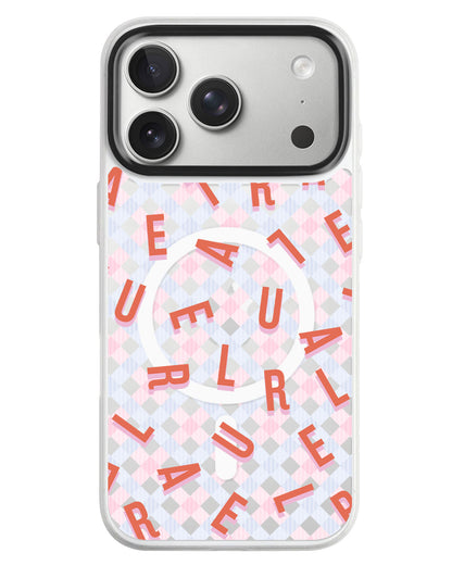 iPhone Rearguard MagSwap - Monogram 1.0 Coral