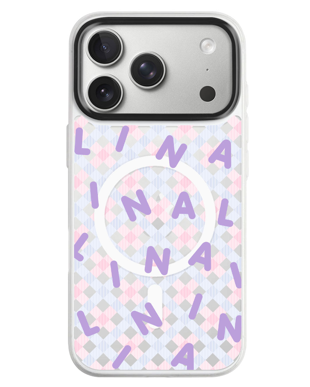 iPhone Rearguard MagSwap - Monogram 2.0 Ungu