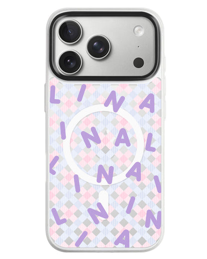iPhone Rearguard MagSwap - Monogram 2.0 Ungu