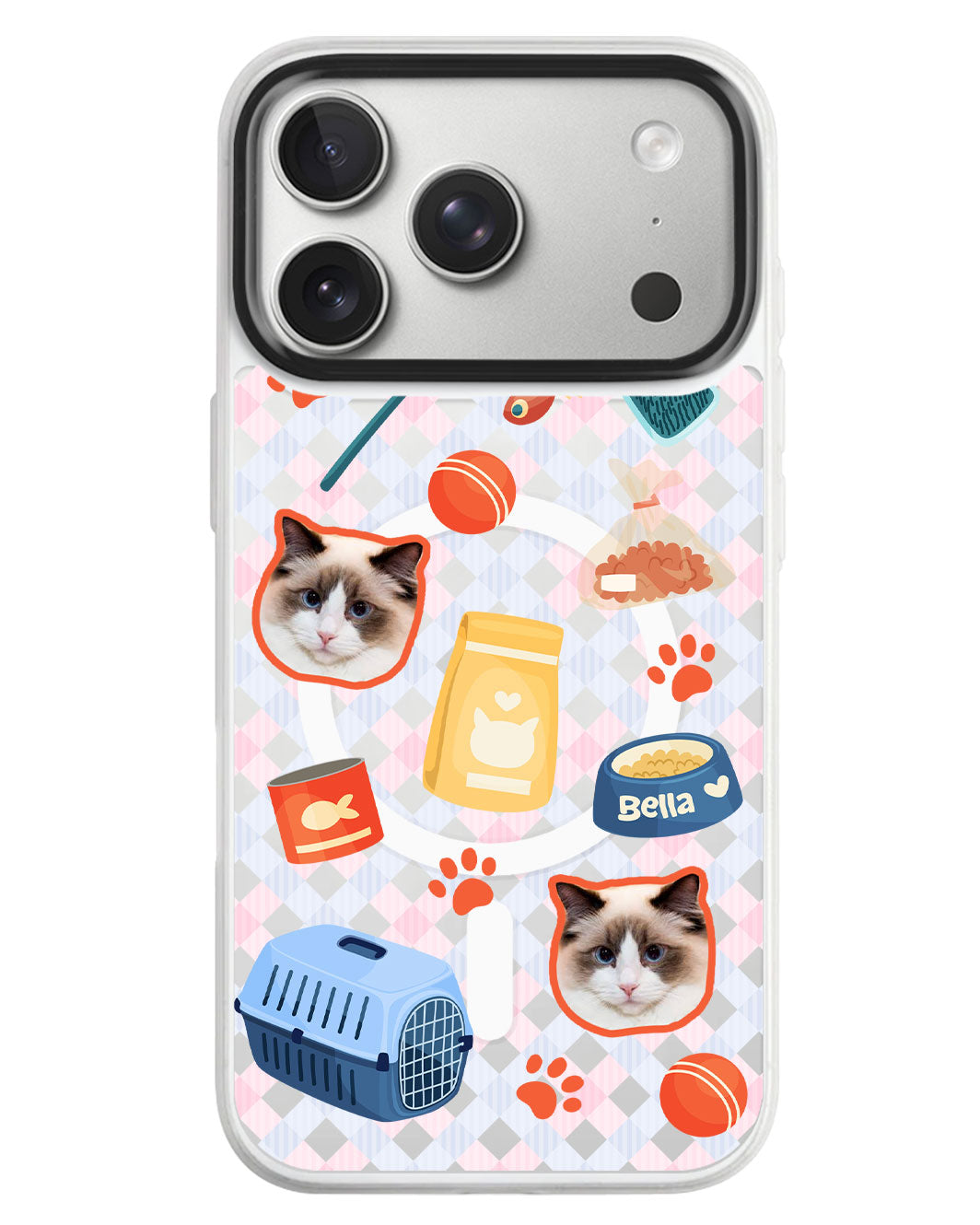 iPhone Rearguard MagSwap - Pet Grid Kitty Adventures