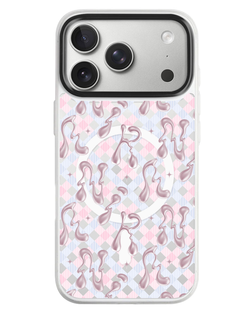 iPhone Rearguard MagSwap - Pink Chrome Monogram 2.0