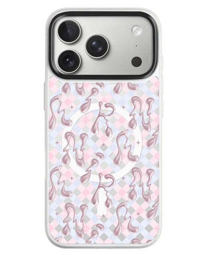 iPhone Rearguard MagSwap - Pink Chrome Monogram 2.0