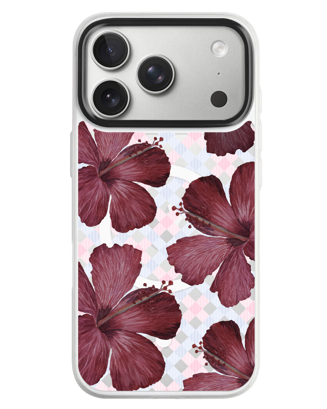 iPhone Rearguard MagSwap - Goth Hibiscus