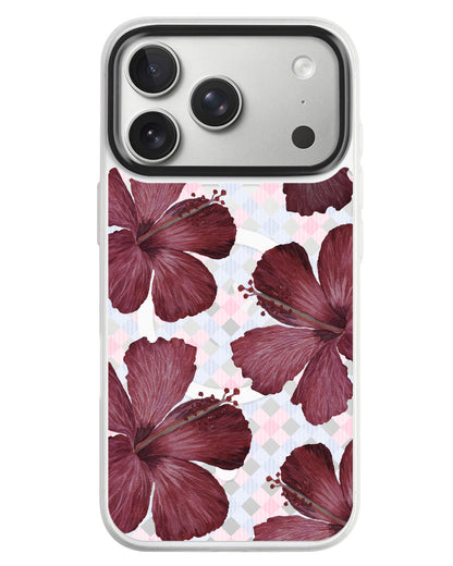 iPhone Rearguard MagSwap - Goth Hibiscus