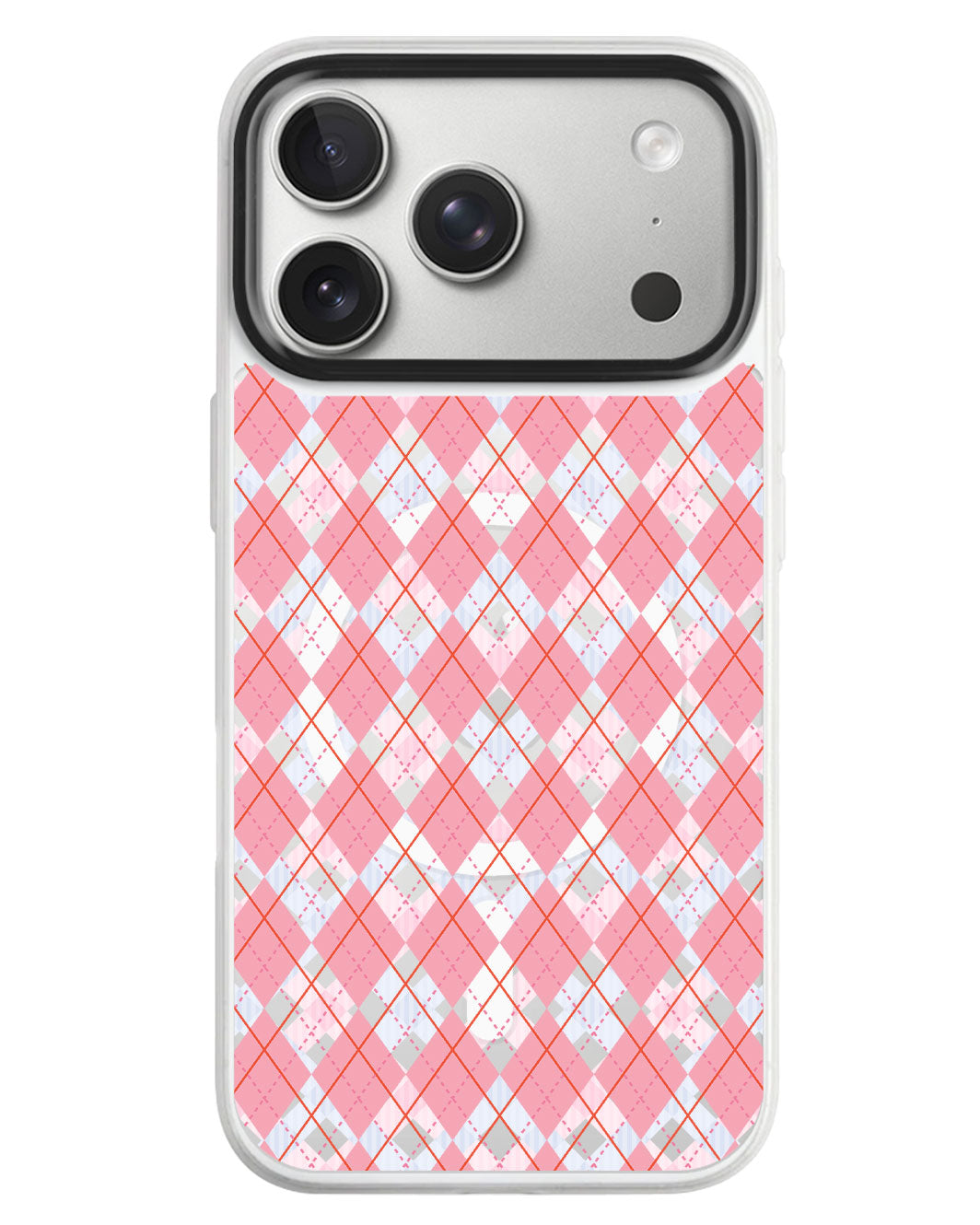 iPhone Rearguard MagSwap - Pink Argyle