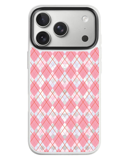 iPhone Rearguard MagSwap - Pink Argyle