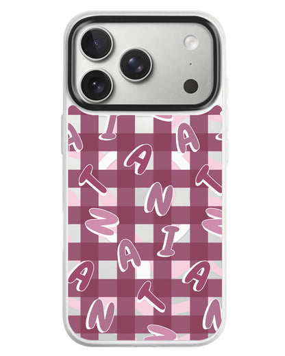 iPhone Rearguard MagSwap - Checkered Monogram 2.0