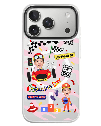 iPhone Rearguard MagSwap - Face Grid Dream Racer