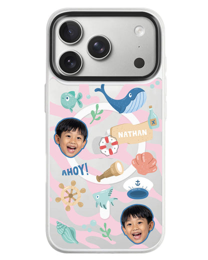 iPhone Rearguard MagSwap - Face Grid Sailor