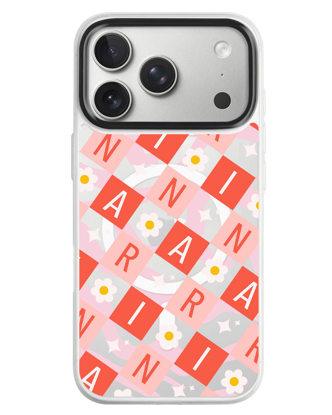 iPhone Rearguard MagSwap - Flower Grid Monogram 2.0