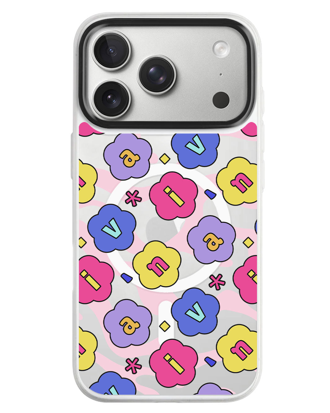 iPhone Rearguard MagSwap - Flower Petals Monogram 2.0