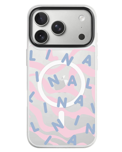 iPhone Rearguard MagSwap - Monogram 2.0 Blue