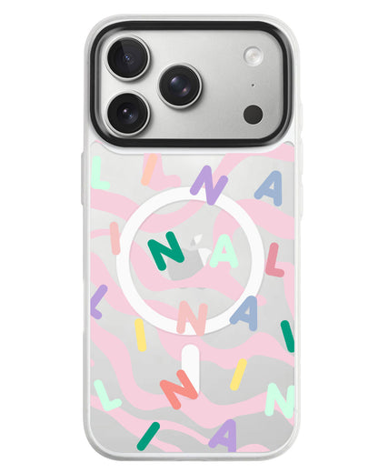 iPhone Rearguard MagSwap - Monogram 2.0 Rainbow