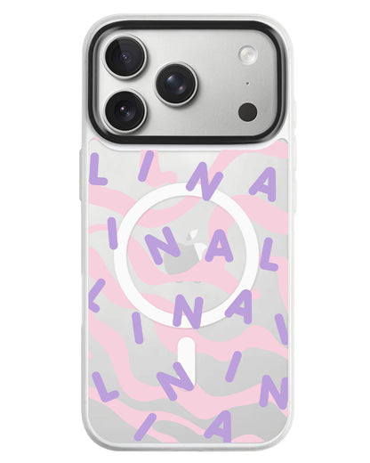 iPhone Rearguard MagSwap - Monogram 2.0 Ungu