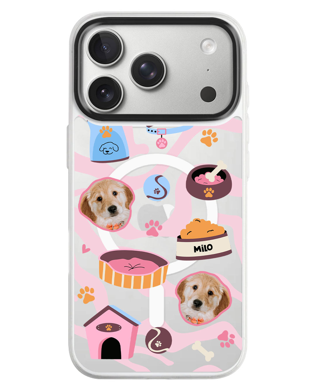 iPhone Rearguard MagSwap - Pet Grid Puppy Cozy Day