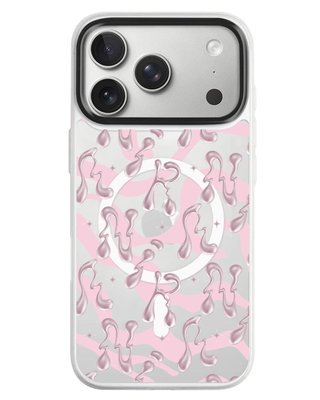 iPhone Rearguard MagSwap - Pink Chrome Monogram 2.0