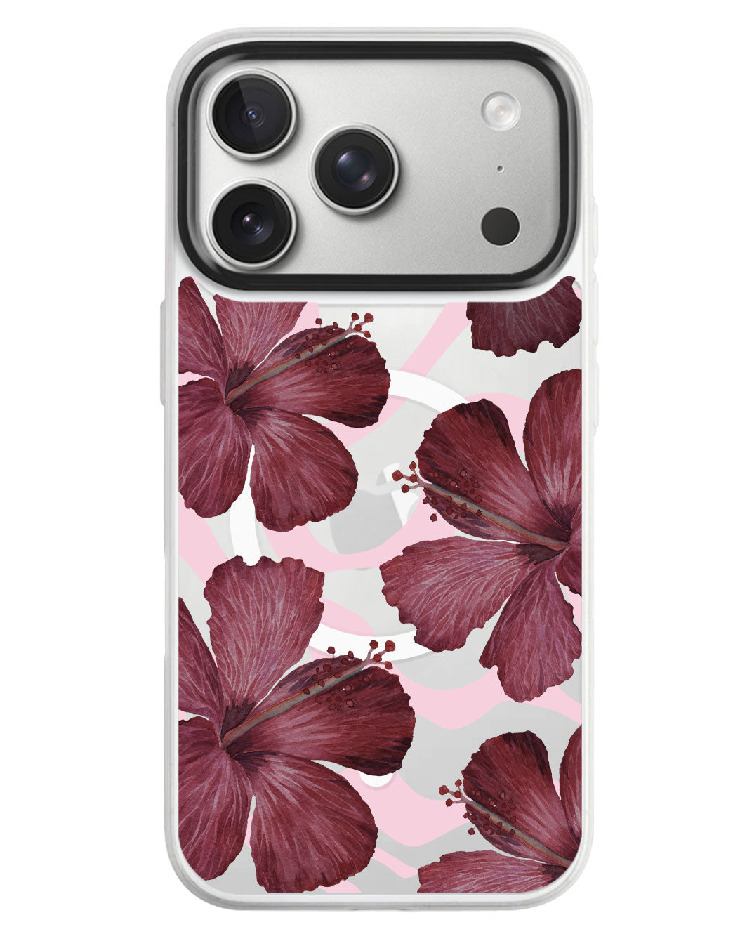 iPhone Rearguard MagSwap - Goth Hibiscus