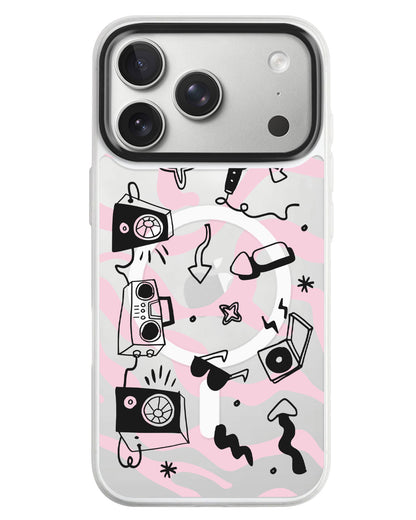 iPhone Rearguard MagSwap - Rock N Roll Black
