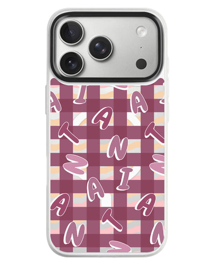 iPhone Rearguard MagSwap - Checkered Monogram 2.0