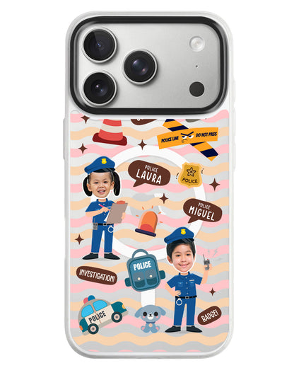 iPhone Rearguard MagSwap - Face Grid Dream Police